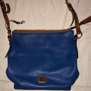 Blue pebble grain leather Dooney & Bourke bag